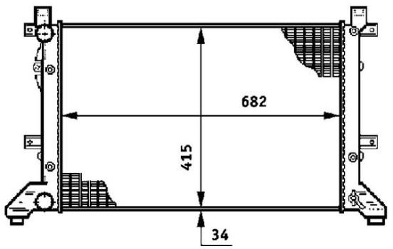 Radiator, engine cooling
