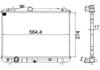 Radiator, engine cooling