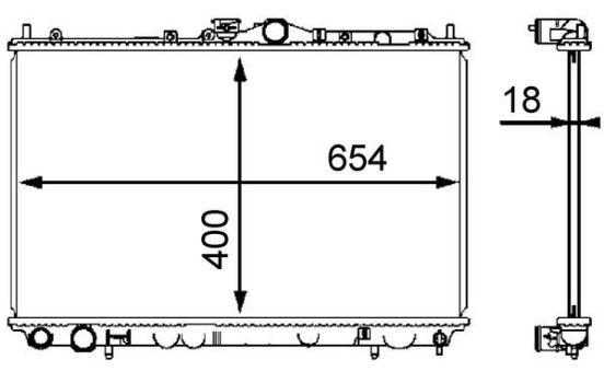 Radiator, engine cooling