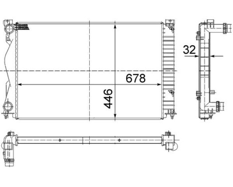 Radiator, engine cooling