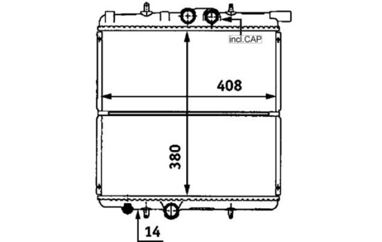 Radiator, engine cooling