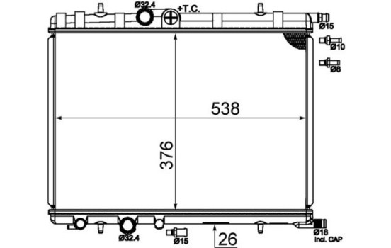 Radiator, engine cooling, Image 2