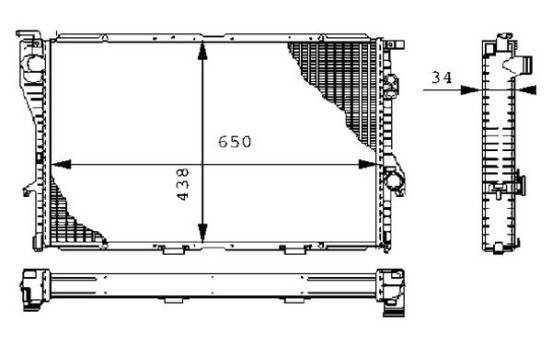 Radiator, engine cooling