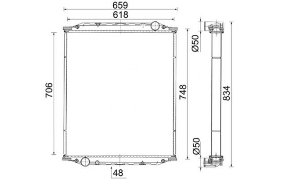 Radiator, engine cooling