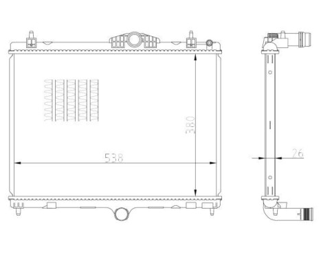 Radiator, engine cooling
