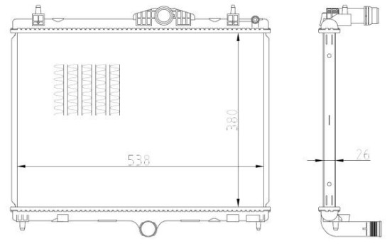 Radiator, engine cooling, Image 4