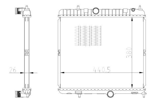 Radiator, engine cooling