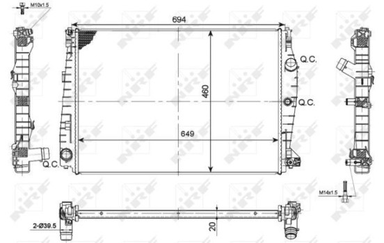 Radiator, engine cooling, Image 5