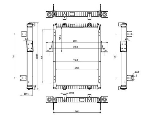 Radiator, engine cooling, Image 4