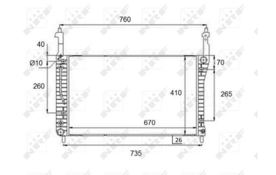 Radiator, engine cooling