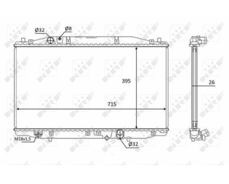 Radiator, engine cooling