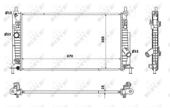 Radiator, engine cooling