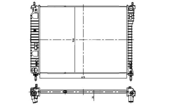 Radiator, engine cooling