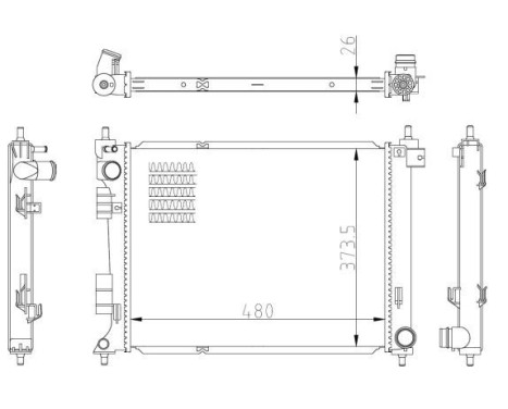 Radiator, engine cooling, Image 5