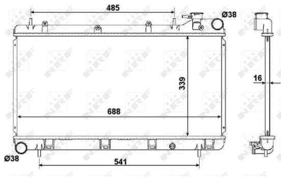 Radiator, engine cooling