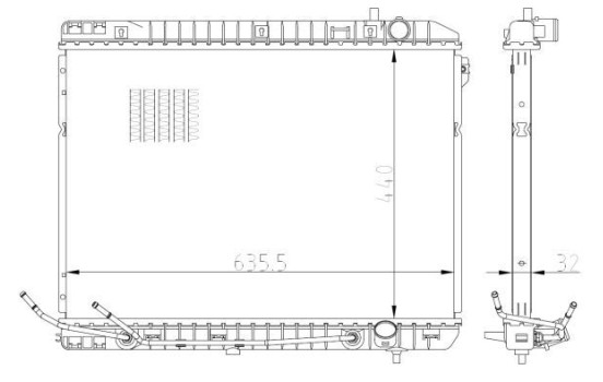 Radiator, engine cooling