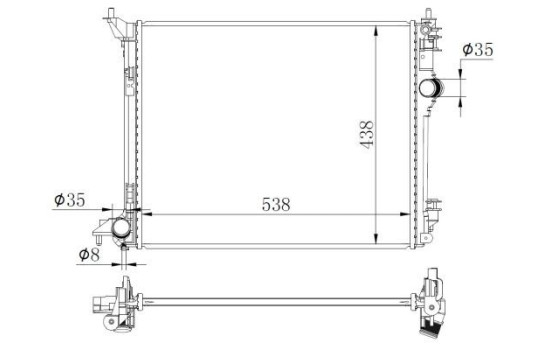 Radiator, engine cooling, Image 5