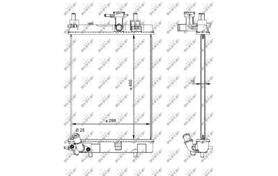 Radiator, engine cooling