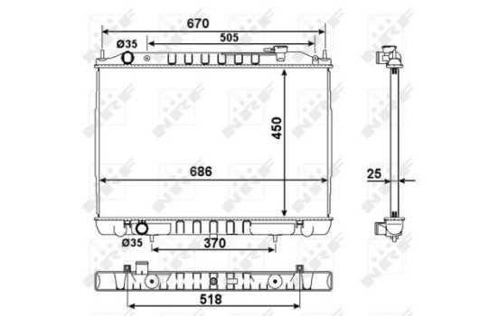 Radiator, engine cooling