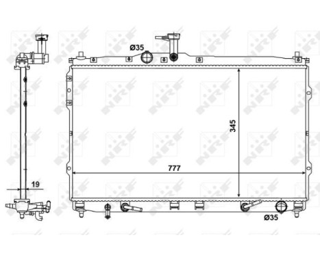 Radiator, engine cooling