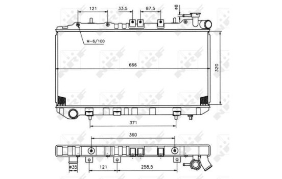 Radiator, engine cooling