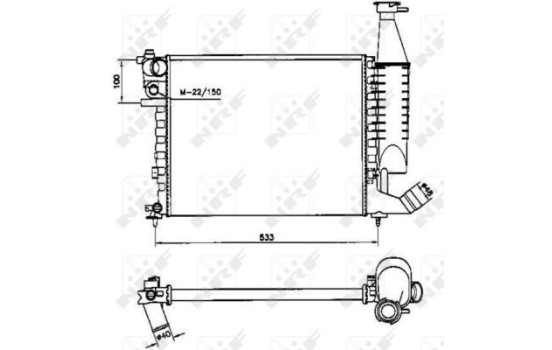 Radiator, engine cooling