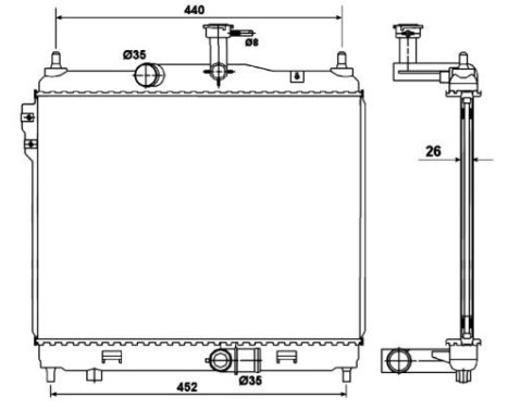 Radiator, engine cooling, Image 5