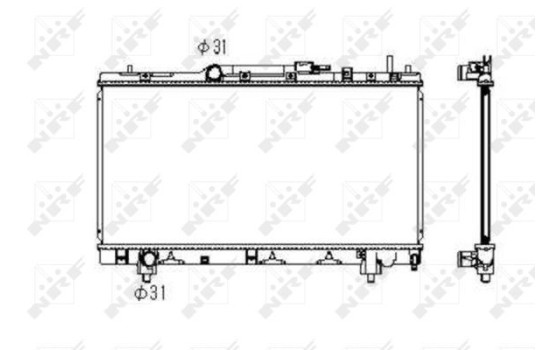 Radiator, engine cooling