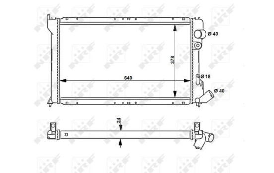 Radiator, engine cooling