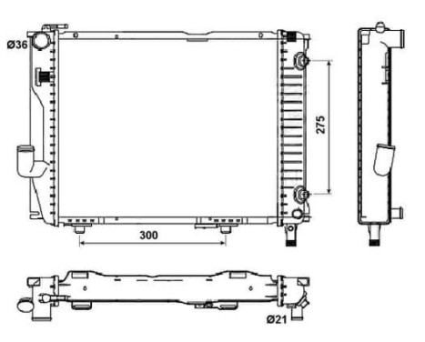 Radiator, engine cooling