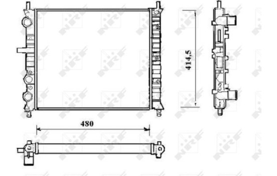 Radiator, engine cooling