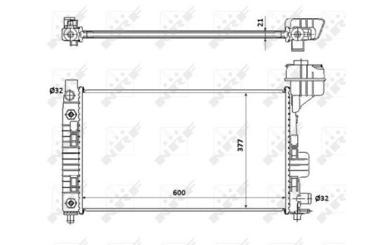 Radiator, engine cooling