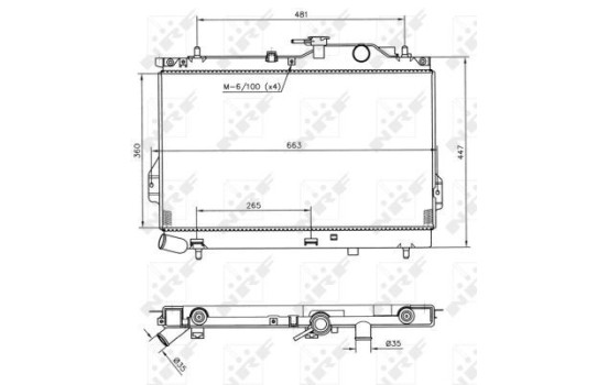 Radiator, engine cooling