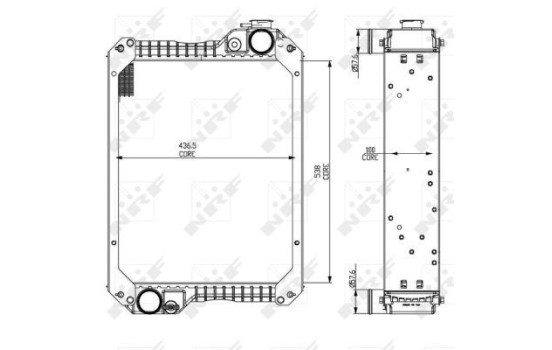 Radiator, engine cooling