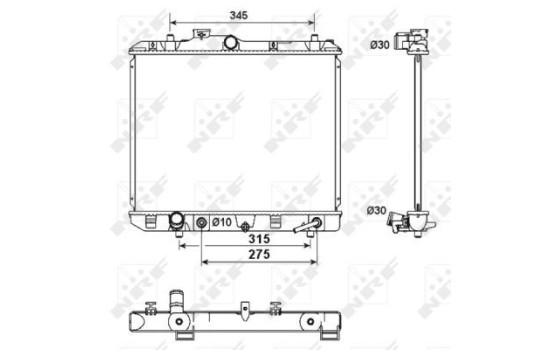 Radiator, engine cooling