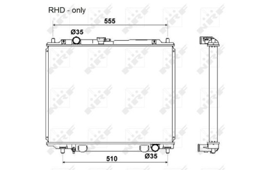 Radiator, engine cooling