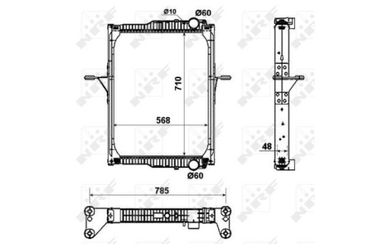 Radiator, engine cooling