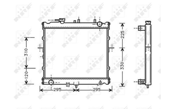 Radiator, engine cooling