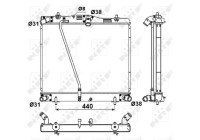 Radiator, engine cooling
