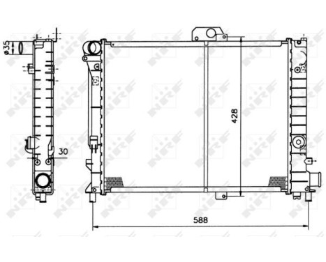 Radiator, engine cooling