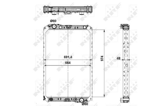 Radiator, engine cooling