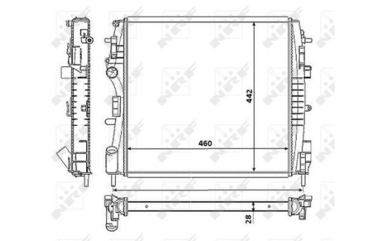 Radiator, engine cooling