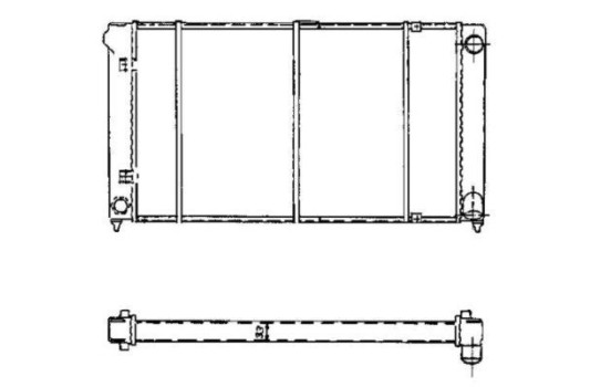 Radiator, engine cooling