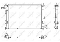 Radiator, engine cooling