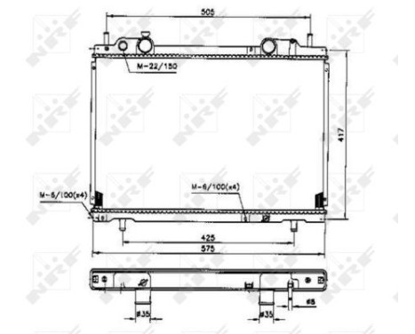 Radiator, engine cooling