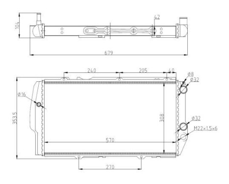 Radiator, engine cooling