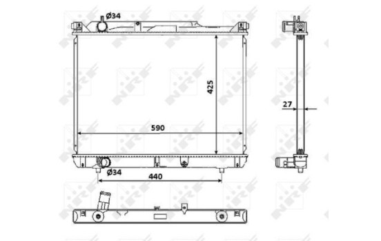 Radiator, engine cooling