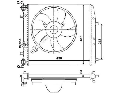 Radiator, engine cooling, Image 4