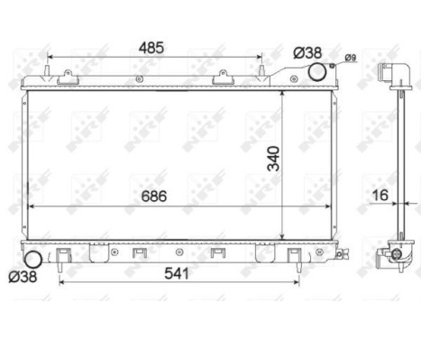 Radiator, engine cooling