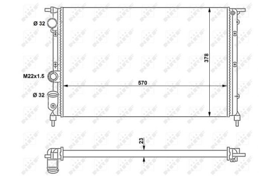 Radiator, engine cooling